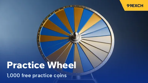 Practice prize wheel with eight slices that uses free coins only